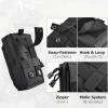 image:imageAzarxis Tactical EDC Pouch Molle Utility Pouches Gadget Organizer Phone Holder Waist Pack IFAK Bag Smartphone Pouch Tool Holster Pocket03 Black