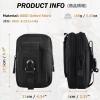image:imageAzarxis Tactical EDC Pouch Molle Utility Pouches Gadget Organizer Phone Holder Waist Pack IFAK Bag Smartphone Pouch Tool Holster Pocket04 Black