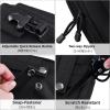 image:imageAzarxis Tactical EDC Pouch Molle Utility Pouches Gadget Organizer Phone Holder Waist Pack IFAK Bag Smartphone Pouch Tool Holster Pocket04 Black