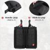 image:imageAzarxis Tactical Mini Belt Pouches MultiPurpose Small Battery Case Compact Utility EDC Card Slot Holder Waist Bags Military Molle Pack Sundries Storage Pack02 Black  Pistol Mag Pouch  2 Pockets