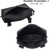 image:imageAzarxis Tactical Mini Belt Pouches MultiPurpose Small Battery Case Compact Utility EDC Card Slot Holder Waist Bags Military Molle Pack Sundries Storage Pack08 Black