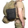 image:imageAzarxis Tactical Mini Belt Pouches MultiPurpose Small Battery Case Compact Utility EDC Card Slot Holder Waist Bags Military Molle Pack Sundries Storage Pack06 Black