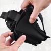 image:imageAzarxis Tactical Mini Belt Pouches MultiPurpose Small Battery Case Compact Utility EDC Card Slot Holder Waist Bags Military Molle Pack Sundries Storage Pack02 Black  Pistol Mag Pouch  3 Pockets