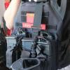 image:imageAzarxis Tactical Mini Belt Pouches MultiPurpose Small Battery Case Compact Utility EDC Card Slot Holder Waist Bags Military Molle Pack Sundries Storage Pack02 Black  Pistol Mag Pouch  2 Pockets