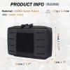 image:imageAzarxis Tactical Mini Belt Pouches MultiPurpose Small Battery Case Compact Utility EDC Card Slot Holder Waist Bags Military Molle Pack Sundries Storage Pack04 Black  with Waterproof Pocket