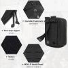 image:imageAzarxis Tactical Mini Belt Pouches MultiPurpose Small Battery Case Compact Utility EDC Card Slot Holder Waist Bags Military Molle Pack Sundries Storage Pack03 Black