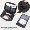 image:imageAzarxis Tactical Mini Belt Pouches MultiPurpose Small Battery Case Compact Utility EDC Card Slot Holder Waist Bags Military Molle Pack Sundries Storage Pack04 Black  with Waterproof Pocket