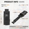 image:imageAzarxis Tactical Mini Belt Pouches MultiPurpose Small Battery Case Compact Utility EDC Card Slot Holder Waist Bags Military Molle Pack Sundries Storage Pack02 Black  Style B