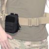 image:imageAzarxis Tactical Mini Belt Pouches MultiPurpose Small Battery Case Compact Utility EDC Card Slot Holder Waist Bags Military Molle Pack Sundries Storage Pack03 Black