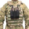 image:imageAzarxis Tactical Mini Belt Pouches MultiPurpose Small Battery Case Compact Utility EDC Card Slot Holder Waist Bags Military Molle Pack Sundries Storage Pack02 Black  Pistol Mag Pouch  2 Pockets