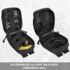image:imageAzarxis Tactical Mini Belt Pouches MultiPurpose Small Battery Case Compact Utility EDC Card Slot Holder Waist Bags Military Molle Pack Sundries Storage Pack03 Black