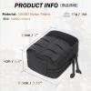 image:imageAzarxis Tactical Mini Belt Pouches MultiPurpose Small Battery Case Compact Utility EDC Card Slot Holder Waist Bags Military Molle Pack Sundries Storage Pack03 Black