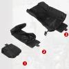 image:imageAzarxis Tactical Mini Belt Pouches MultiPurpose Small Battery Case Compact Utility EDC Card Slot Holder Waist Bags Military Molle Pack Sundries Storage Pack06 Black