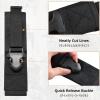 image:imageAzarxis Tactical Mini Belt Pouches MultiPurpose Small Battery Case Compact Utility EDC Card Slot Holder Waist Bags Military Molle Pack Sundries Storage Pack02 Black  Style D