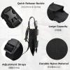 image:imageAzarxis Tactical Mini Belt Pouches MultiPurpose Small Battery Case Compact Utility EDC Card Slot Holder Waist Bags Military Molle Pack Sundries Storage Pack02 Black  Style B