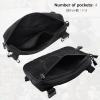 image:imageAzarxis Tactical Mini Belt Pouches MultiPurpose Small Battery Case Compact Utility EDC Card Slot Holder Waist Bags Military Molle Pack Sundries Storage Pack07 Black  with Hook and Loop