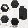 image:imageAzarxis Tactical Mini Belt Pouches MultiPurpose Small Battery Case Compact Utility EDC Card Slot Holder Waist Bags Military Molle Pack Sundries Storage Pack06 Black