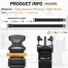 image:imageLuggage Straps for Suitcases Heavy Duty Adjustable Travel Belts with Sliding Buckle Easy to Identify Travel Accessories for Connecting Two Suitcases 4 Pack Black1 Rainbow  4 Pack
