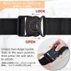 image:imageLuggage Straps for Suitcases Heavy Duty Adjustable Travel Belts with Sliding Buckle Easy to Identify Travel Accessories for Connecting Two Suitcases 4 Pack Black1 Rainbow  4 Pack