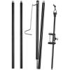 image:imageAzarxis Camping Table Folding Lamp Pole Portable amp Lightweight Lantern Light Clip Bracket with Clamp for Picnic Hiking Fishing Backpacking Traveling BBQ