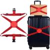 image:imageAzarxis Luggage Straps Bag Bungees Easy to Add a Bag Travel Suitcase Elastic Belt Packing Straps Adjustable with Buckles Red 94 x 1