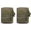 image:imageAzarxis Molle Pouches Tactical Compact EDC Small Utility Pouch Waist Bags Sundries Storage Admin Organize Gear Gadget for Military Backpack03 Green  591x433  2 Pack