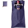 image:imageAzarxis Sleeping Bag Liner Adult Sleep Sack Travel Sheets for Hotel Lightweight Portable Single amp Double Camping Sheets for Backpacking01 Dark Purple