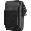 image:imageAzarxis Tactical EDC Pouch Molle Utility Pouches Gadget Organizer Phone Holder Waist Pack IFAK Bag Smartphone Pouch Tool Holster Pocket03 Black