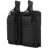image:imageAzarxis Tactical Mini Belt Pouches MultiPurpose Small Battery Case Compact Utility EDC Card Slot Holder Waist Bags Military Molle Pack Sundries Storage Pack02 Black  Pistol Mag Pouch  2 Pockets