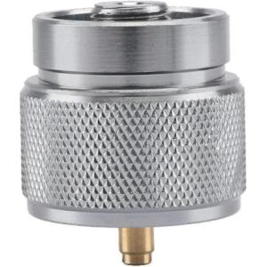 image:imageAzarxis Camping Stoves Adapter Gas Canister Adapter Convertor Outdoor Small Cassette Gas Cylinder Converter EN417 Valve Output for Picnic Camping Tailgating Hiking Cooking Propane Adapter