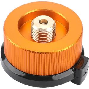 image:imageAzarxis Camping Stoves Adapter Nozzle Bottle Convert Stove Connector for Butane Canister to Screw Gas Cartridge Windproof for Picnic Camping Tailgating Hiking Cooking Butane Adapter