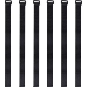 image:imageAzarxis Cinch Straps with Heavy Duty Buckle Reusable Durable Hook and Loop Elastic Webbing for Fastening Extension Cords Ropes Hoses Securing Garage Storage 118 Length  1 Width  6 PCS197 L X 1w