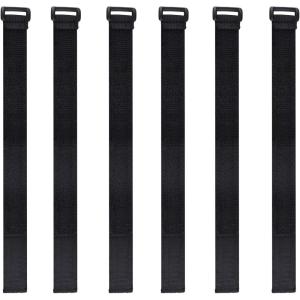 image:imageAzarxis Cinch Straps with Heavy Duty Buckle Reusable Durable Hook and Loop Elastic Webbing for Fastening Extension Cords Ropes Hoses Securing Garage Storage 118 Length  1 Width  6 PCS118 L X 1w