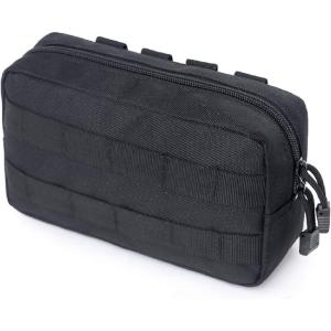 image:imageAzarxis Equipment MultiPurpose Tactical EDC Admin MOLLE Pouch Utility Tools Bag Organizer Military Waist Belt Modular AttachmentBlack