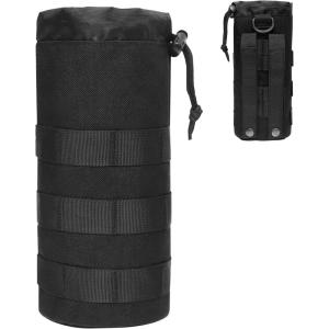 image:imageAzarxis Molle Pouches Tactical Compact EDC Small Utility Pouch Waist Bags Sundries Storage Admin Organize Gear Gadget for Military Backpack08 Black  Water Bottle Pouch