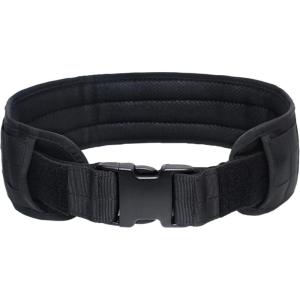image:imageAzarxis Tactical Battle Belt Heavy Duty Molle Military Nylon Waist Belts Adjustable for Men Women Airsoft Shooting Paintball Hunting Outdoor Sports Black