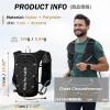 image:imageAzarxis Hiking Hydration Pack 5L Running Backpack Daypack Vest with 2L Water Bladder for Women Men Cycling Biking Trail Race02 Black  Only Backpack