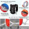 image:imageAzarxis Hiking Hydration Pack 5L Running Backpack Daypack Vest with 2L Water Bladder for Women Men Cycling Biking Trail Race02 Grey  Only Backpack