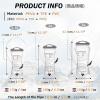 image:imageAzarxis Hydration Bladder TPU 15L 2L 3L Water Reservoir BPAFree for Hiking Backpack Hydration Pack Leak Proof Large Opening Water Storage Bladder Bag for Camping Cycling Running03 PEVA  White  2L