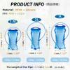 image:imageAzarxis Hydration Bladder TPU 15L 2L 3L Water Reservoir BPAFree for Hiking Backpack Hydration Pack Leak Proof Large Opening Water Storage Bladder Bag for Camping Cycling Running01 PEVA  15L