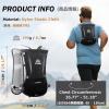 image:imageAzarxis Hydration Running Vest Backpack Pack 5L 55L for Women and Men Jogging Trail Race Marathon Cycling Hiking1 Black 5L  with a Soft Flask 500ml