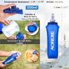 image:imageAzarxis Hydration Running Vest Backpack Pack 5L 55L for Women and Men Jogging Trail Race Marathon Cycling Hiking1 Mint Blue 5L  with a Soft Flask 500ml