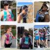 image:imageAzarxis Hydration Running Vest Backpack Pack 5L 55L for Women and Men Jogging Trail Race Marathon Cycling Hiking1 Rose Red 5L  with a Water Bladder 15L