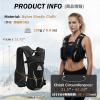 image:imageAzarxis Hydration Running Vest Backpack Pack 5L 55L for Women and Men Jogging Trail Race Marathon Cycling Hiking2 Gray 55L  Only Backpack