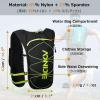 image:imageAzarxis Hydration Running Vest Backpack Pack 5L 55L for Women and Men Jogging Trail Race Marathon Cycling Hiking3 Black 5L  Only Backpack