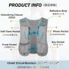 image:imageAzarxis Hydration Running Vest Backpack Pack 5L 55L for Women and Men Jogging Trail Race Marathon Cycling Hiking3 Gray 5L  Only Backpack