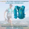 image:imageAzarxis Hydration Running Vest Backpack Pack 5L 55L for Women and Men Jogging Trail Race Marathon Cycling Hiking3 Gray 5L  Only Backpack