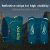 image:imageAzarxis Hydration Running Vest Backpack Pack 5L 55L for Women and Men Jogging Trail Race Marathon Cycling Hiking3 Gray 5L  with 2 Soft Flasks 500ml