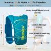 image:imageAzarxis Hydration Running Vest Backpack Pack 5L 55L for Women and Men Jogging Trail Race Marathon Cycling Hiking3 Mint Blue 5L  Only Backpack