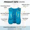 image:imageAzarxis Hydration Running Vest Backpack Pack 5L 55L for Women and Men Jogging Trail Race Marathon Cycling Hiking3 Mint Blue 5L  with 2 Soft Flasks 500ml